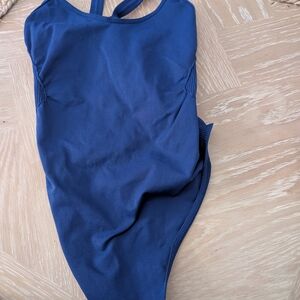 Blue One-Piece Bodysuit